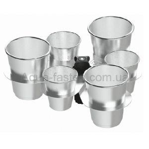 GCh221 (Ch221 + Gl221) Склянки, 6 шт. (3 х 60 мл та 3 х 150 мл) у комплекті з тримачем