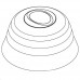 Заглушка конуса (велика) (ø видимої частини 120 мм) сіра — изображение 5